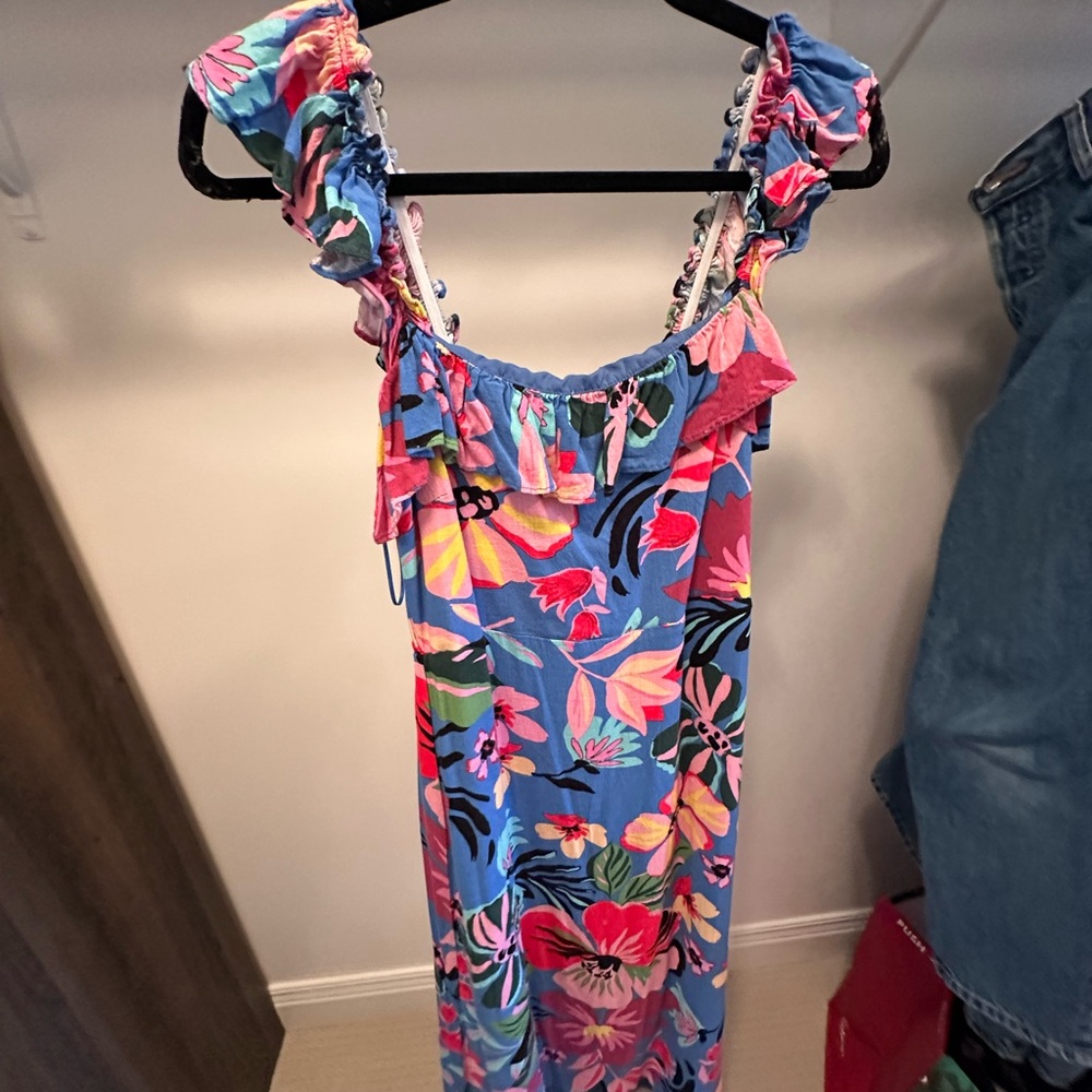 Floral Ruffle Maxi Dress